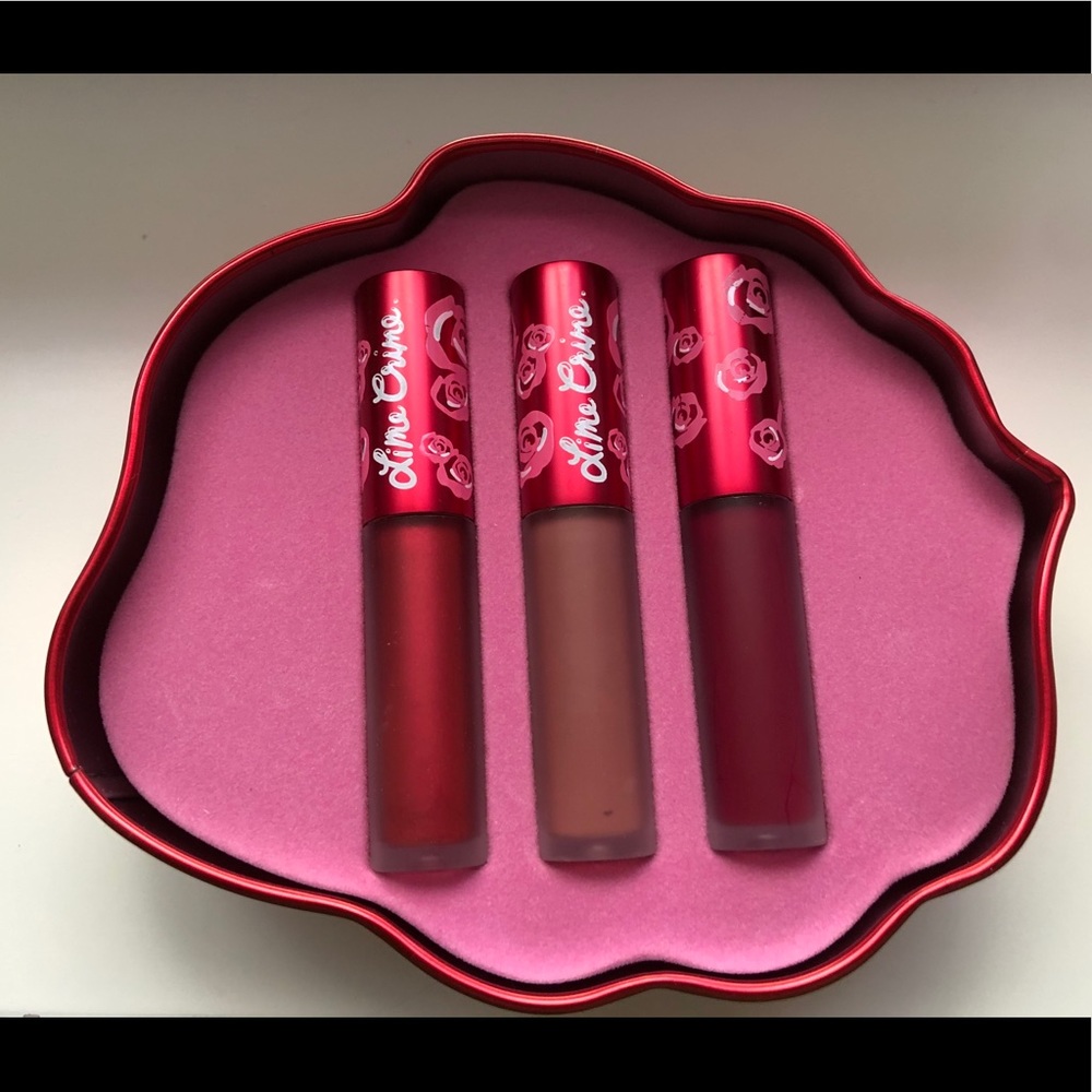 Velve-Tins Giftable Set in Red Rose